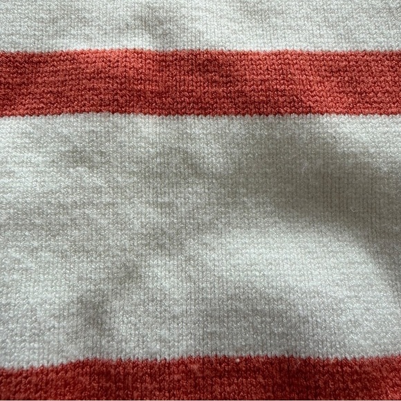 Magaschoni Cream and Orange Striped Sweater - Picture 6 of 6